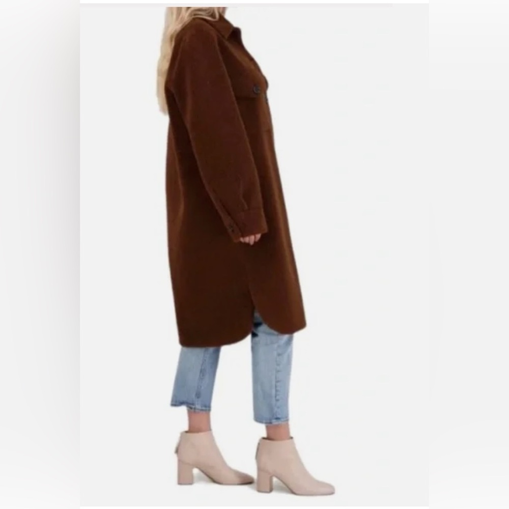 REBECCA MINKOFF 100 % Wool Sherpa Teddy Shacket Size S NWT - Picture 5 of 6